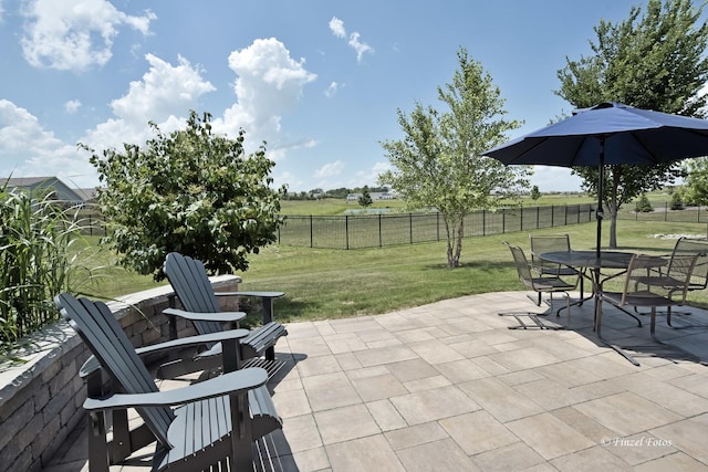 2351 Cannon Dr, Pingree Grove, IL 60140 - fenced backyard featuring a patio and outdoor dining space