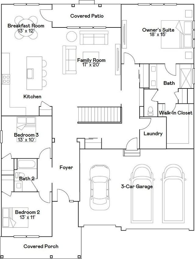 2909 Kelly Dr, Elgin, IL 60124 - view of property floor plan