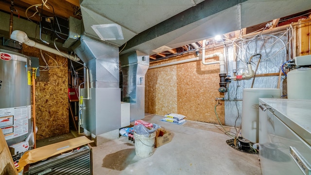 10245 W Penn Cor, Polo, IL 61064 - unfinished below grade area featuring water heater and a water softener system