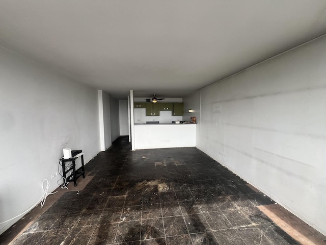 1636 N Wells Ave Unit 2014, Chicago, IL 60614 - unfurnished living room featuring ceiling fan
