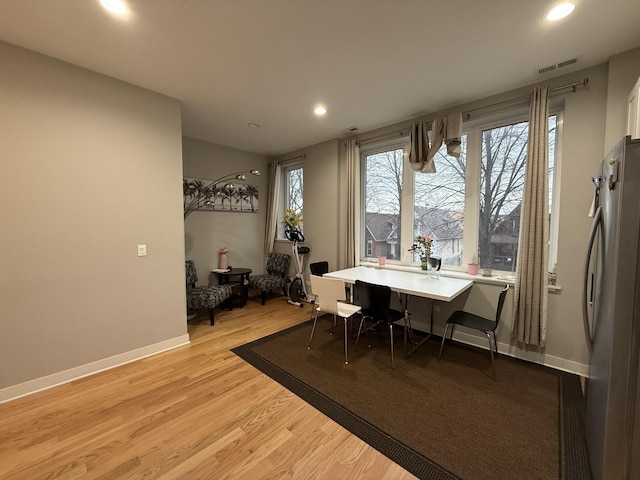 1017 S Claremont Ave, Chicago, IL 60612 - dining space with recessed lighting and light wood-style flooring