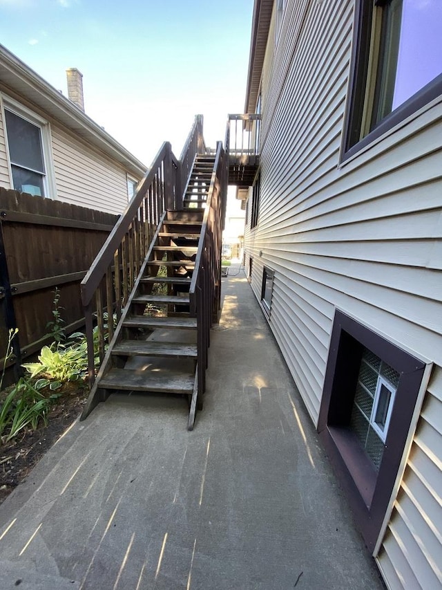 2142 N 73rd Ct, Elmwood Park, IL 60707 - view of patio with stairway