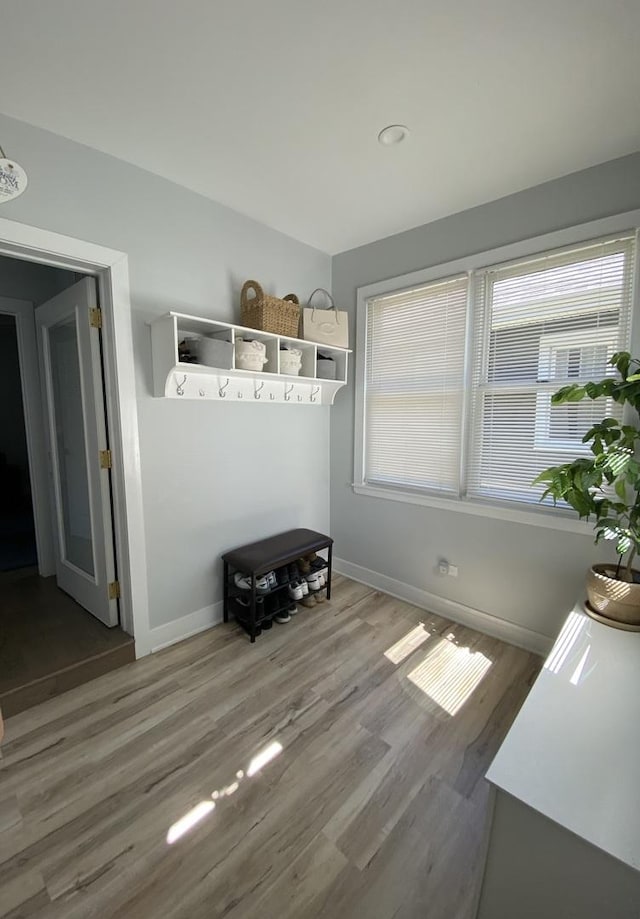 2142 N 73rd Ct, Elmwood Park, IL 60707 - mudroom featuring wood finished floors and baseboards