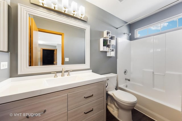 1581 Kenmore Ave, Aurora, IL 60505 - full bathroom featuring vanity and washtub / shower combination