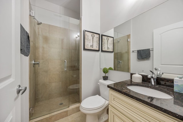 3126 W Walton St Unit 2, Chicago, IL 60622 - full bath with vanity, a stall shower, and tile patterned flooring