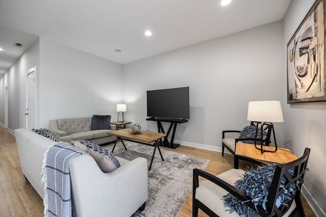 3126 W Walton St Unit 2, Chicago, IL 60622 - living room featuring light wood finished floors and recessed lighting
