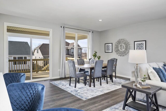 2621 Harnish Dr, Algonquin, IL 60102 - dining space with dark wood-style floors