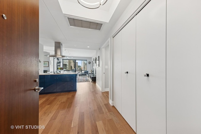 130 N Garland Ct Unit 2612, Chicago, IL 60602 - corridor with light wood-type flooring