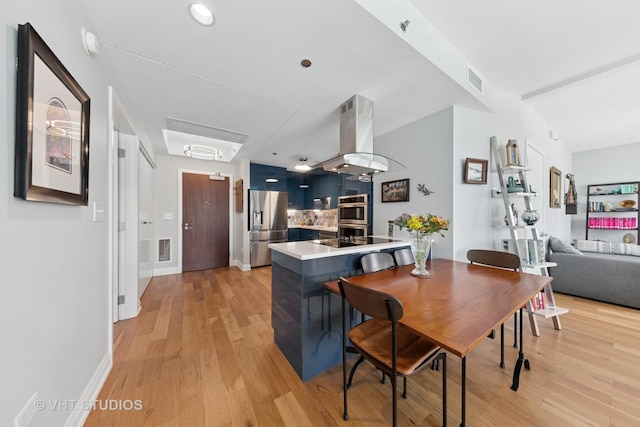 130 N Garland Ct Unit 2612, Chicago, IL 60602 - dining area featuring light wood finished floors and baseboards