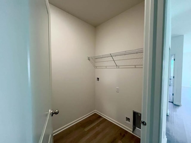 1095 Savannah Ln, Pingree Grove, IL 60140 - washroom featuring hookup for a washing machine and dark wood finished floors