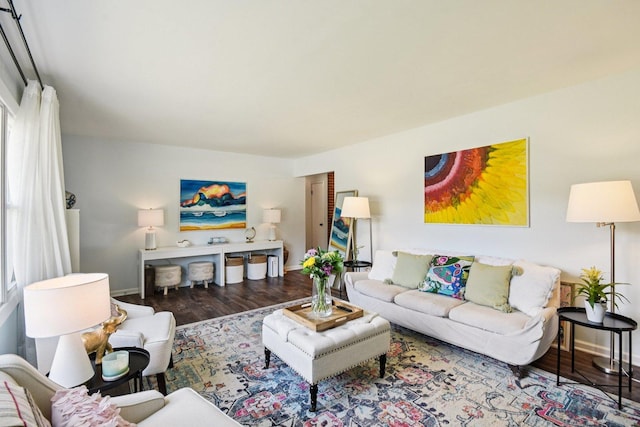 1745 Lyndale Rd, Aurora, IL 60506 - living area with baseboards and wood finished floors