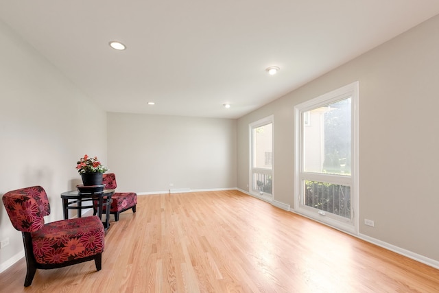 3528 Riverside Dr, Wilmette, IL 60091 - living area with light wood-type flooring and recessed lighting