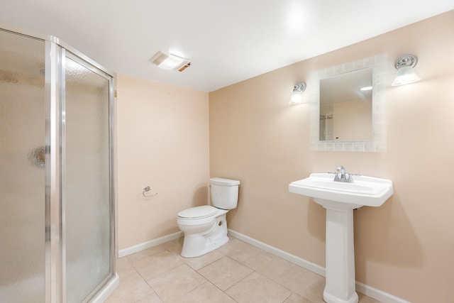 3528 Riverside Dr, Wilmette, IL 60091 - full bathroom featuring a stall shower and tile patterned flooring