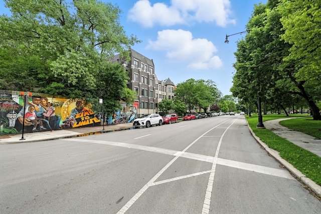 4105 S Drexel Blvd Unit 1N, Chicago, IL 60653 - view of asphalt street with street lighting, curbs, and sidewalks