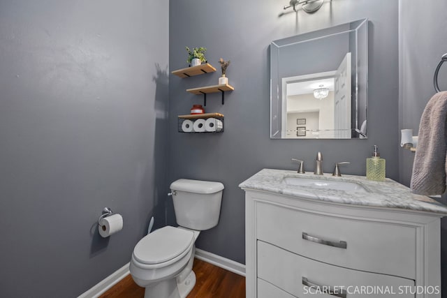 854 Preston Ln, Oswego, IL 60543 - half bath with wood finished floors and vanity