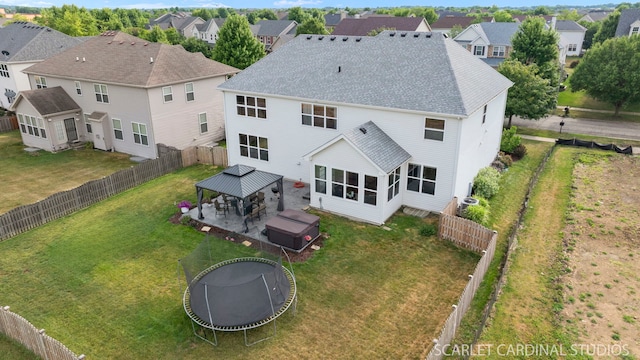 854 Preston Ln, Oswego, IL 60543 - aerial perspective of suburban area