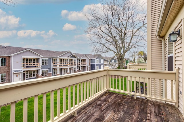 1186 Ballantrae Pl Unit D, Mundelein, IL 60060 - wooden terrace featuring a residential view