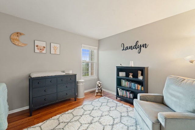 5462 Ridge Xing, Hanover Park, IL 60133 - living area with wood finished floors and baseboards