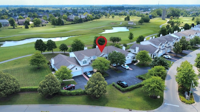 17207 Arrow Head Dr, Lockport, IL 60441 - aerial view of residential area with a local golf course and a nearby body of water