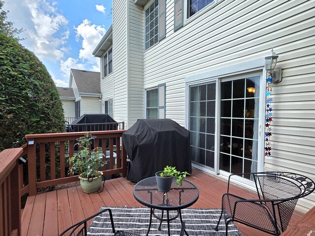 17207 Arrow Head Dr, Lockport, IL 60441 - wooden terrace featuring area for grilling