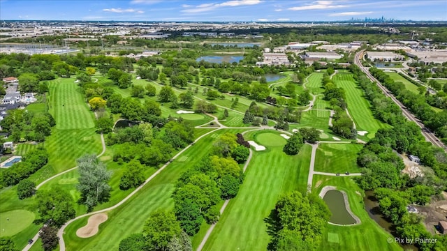335 Arlington Rd, Itasca, IL 60143 - aerial view of residential area with a nearby body of water and a golf club