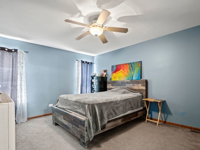 17240 Arrow Head Dr Unit 17240, Lockport, IL 60441 - carpeted bedroom featuring baseboards and ceiling fan