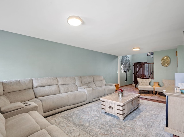 17240 Arrow Head Dr Unit 17240, Lockport, IL 60441 - living room featuring stairway