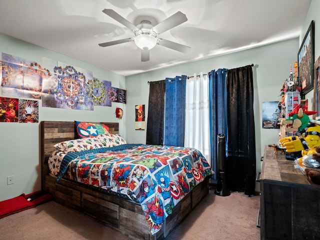 17240 Arrow Head Dr Unit 17240, Lockport, IL 60441 - bedroom featuring carpet flooring and a ceiling fan