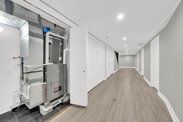 5414 W Haddon Ave, Chicago, IL 60651 - corridor with wood finished floors and recessed lighting