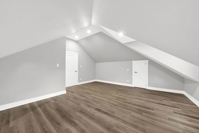 5414 W Haddon Ave, Chicago, IL 60651 - bonus room with recessed lighting, lofted ceiling, and wood finished floors