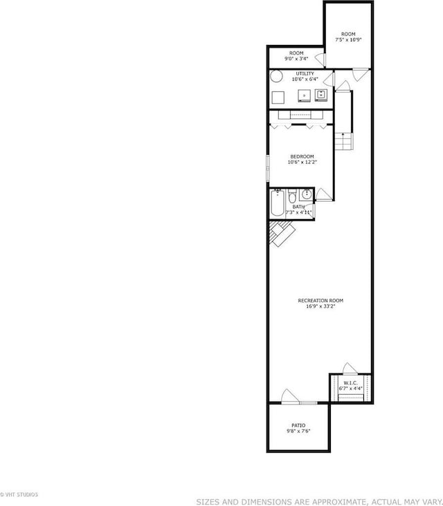 1302 N Bosworth Ave Unit 1, Chicago, IL 60642 - view of floor plan / room layout