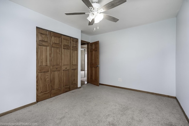 101 Croftwood Ct, Rolling Meadows, IL 60008 - unfurnished bedroom featuring carpet flooring, a closet, and a ceiling fan