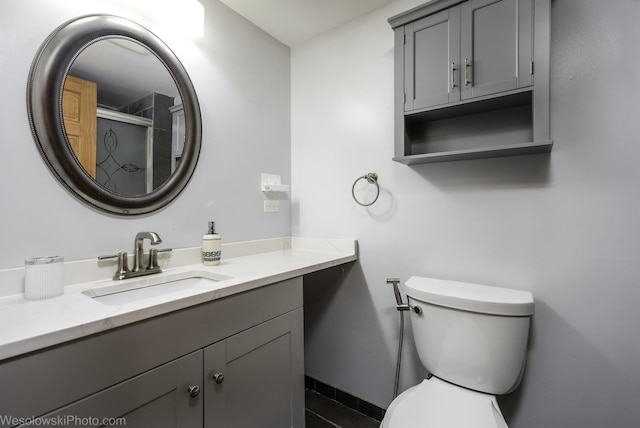 101 Croftwood Ct, Rolling Meadows, IL 60008 - full bathroom featuring vanity, a shower, and tile patterned floors