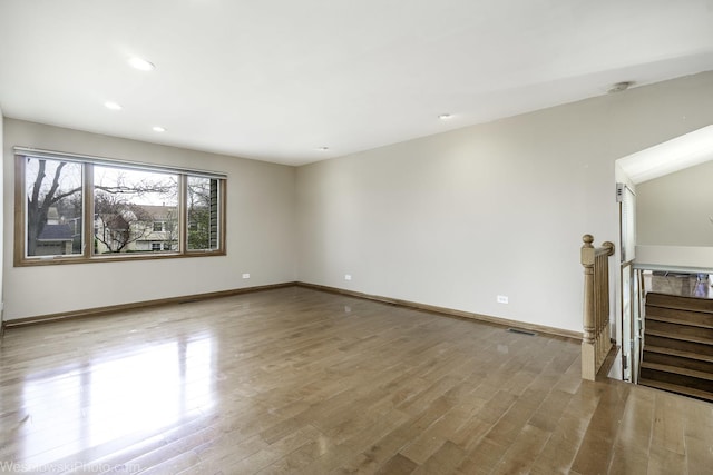101 Croftwood Ct, Rolling Meadows, IL 60008 - unfurnished room with wood finished floors and recessed lighting
