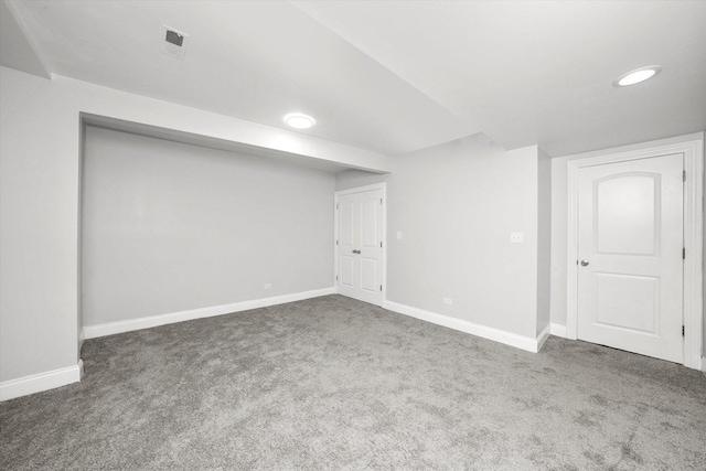 1363 E 64th St Unit 1, Chicago, IL 60637 - basement with carpet floors and recessed lighting