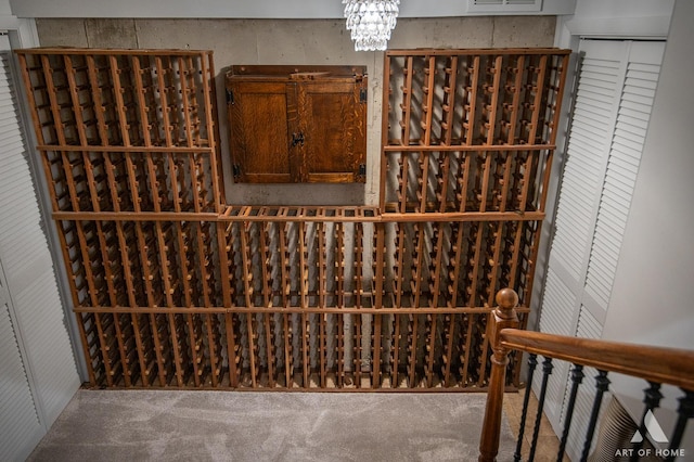 113 Oak Ridge Dr E, Burr Ridge, IL 60527 - wine room with a chandelier
