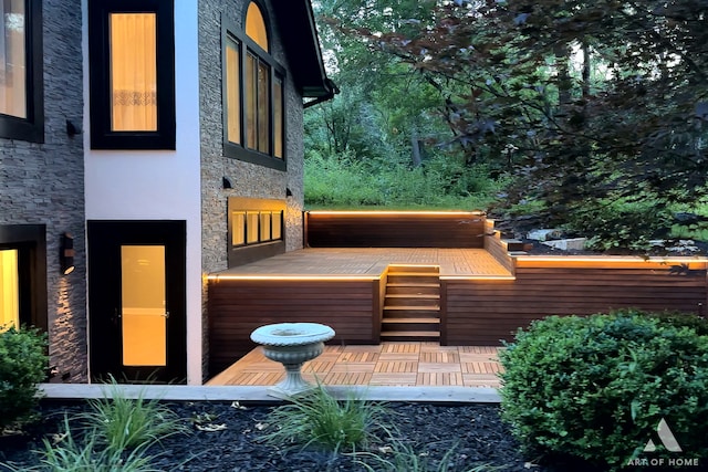 113 Oak Ridge Dr E, Burr Ridge, IL 60527 - view of wooden deck