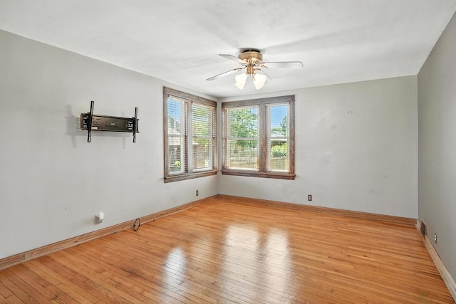 13425 S S Ave M, Chicago, IL 60633 - unfurnished room featuring a ceiling fan and hardwood / wood-style floors