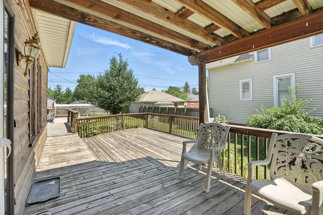 13425 S S Ave M, Chicago, IL 60633 - deck featuring a fenced backyard