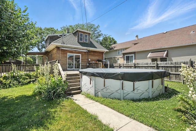 13425 S S Ave M, Chicago, IL 60633 - rear view of house featuring a wooden deck and a fenced backyard
