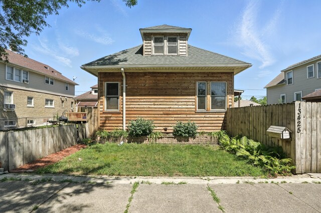 13425 S S Ave M, Chicago, IL 60633 - view of front of property featuring roof with shingles and cooling unit