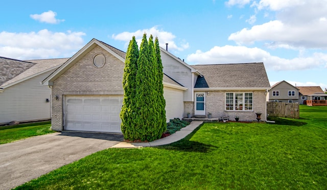 4513 W Jonquil Ln, Monee, IL 60449 - view of front of home featuring brick siding, driveway, a garage, and roof with shingles
