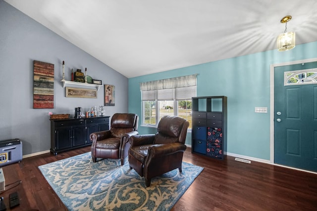 4513 W Jonquil Ln, Monee, IL 60449 - living area with vaulted ceiling and wood finished floors