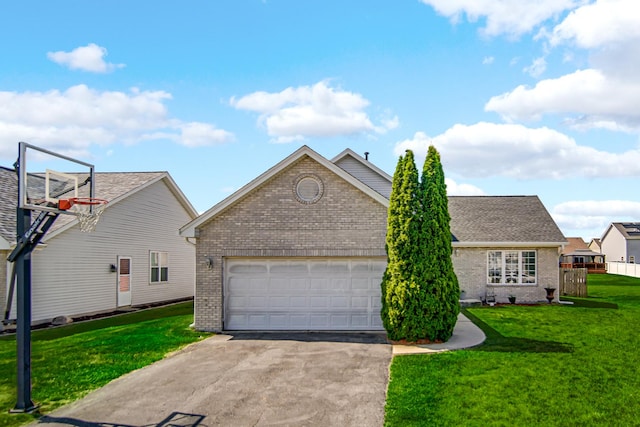 4513 W Jonquil Ln, Monee, IL 60449 - view of property exterior featuring brick siding, driveway, and a garage