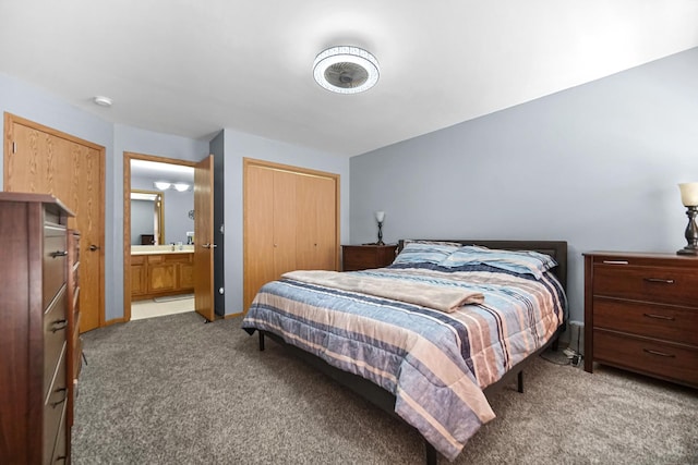 4513 W Jonquil Ln, Monee, IL 60449 - bedroom featuring carpet, a closet, and connected bathroom