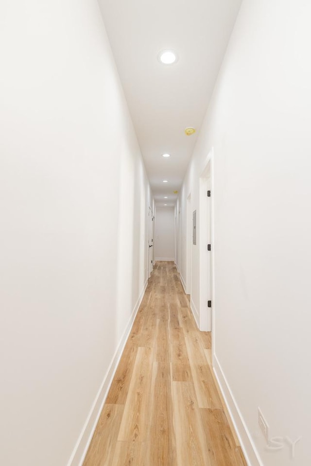 6328 S Evans Ave, Chicago, IL 60637 - hallway with recessed lighting and light wood-type flooring
