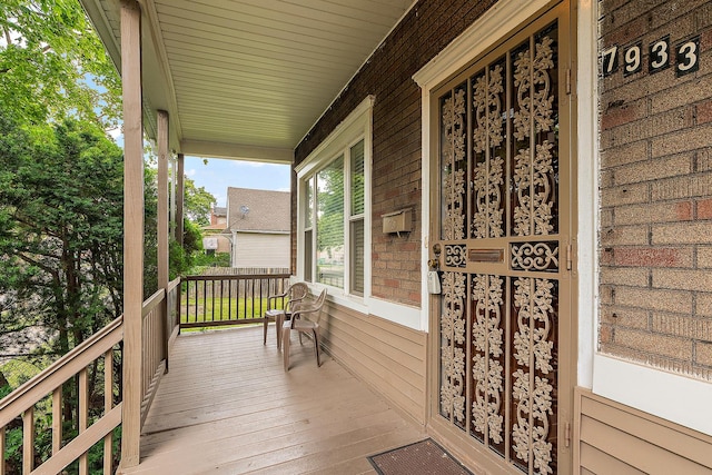 7933 S Burnham Ave, Chicago, IL 60617 - view of wooden porch