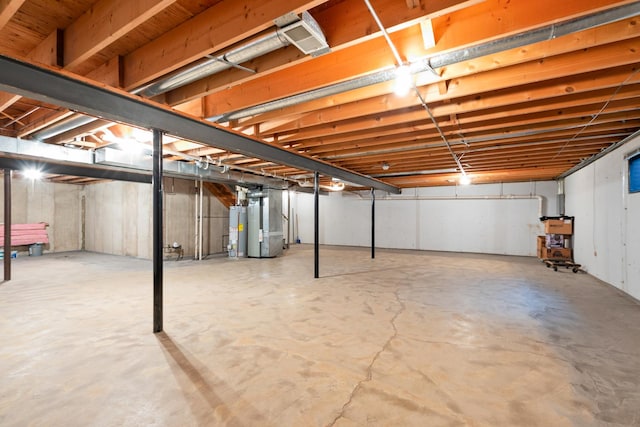 833 Winter Park Dr Unit 833, New Lenox, IL 60451 - unfinished below grade area featuring gas water heater