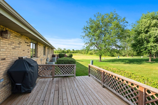 833 Winter Park Dr Unit 833, New Lenox, IL 60451 - deck featuring grilling area and a lawn