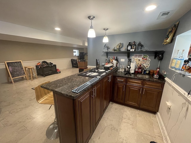 8233 S Manistee Ave, Chicago, IL 60617 - indoor bar with decorative light fixtures and recessed lighting